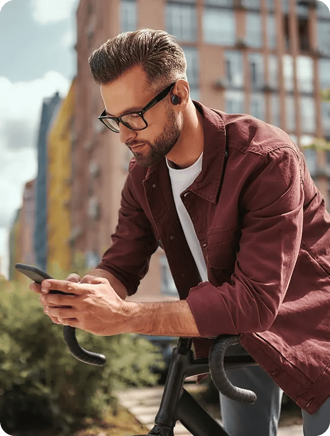 4UWellness Groove4U man on a bike